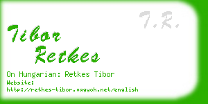 tibor retkes business card